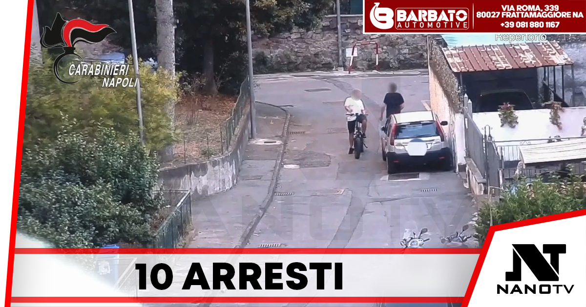 Napoli, smantellato il ‘delivery’ della droga: dieci arresti nella zona vesuviana