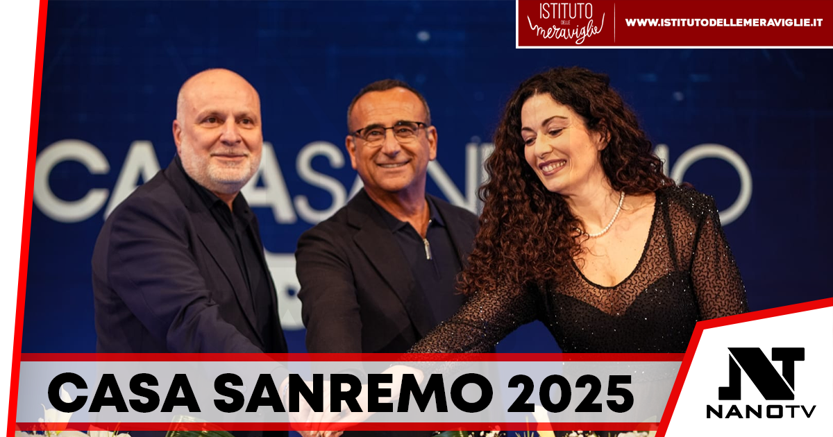 Carlo Conti inaugura la diciottesima edizione di Casa Sanremo