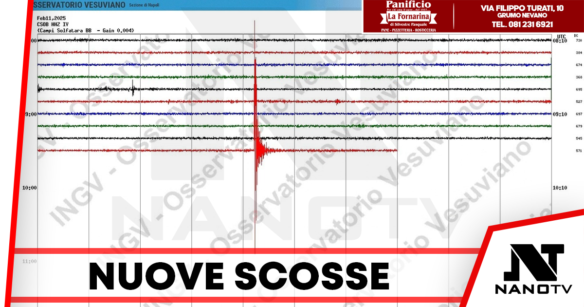 Terremoto ai Campi Flegrei: nuova scossa registrata questa mattina a Napoli