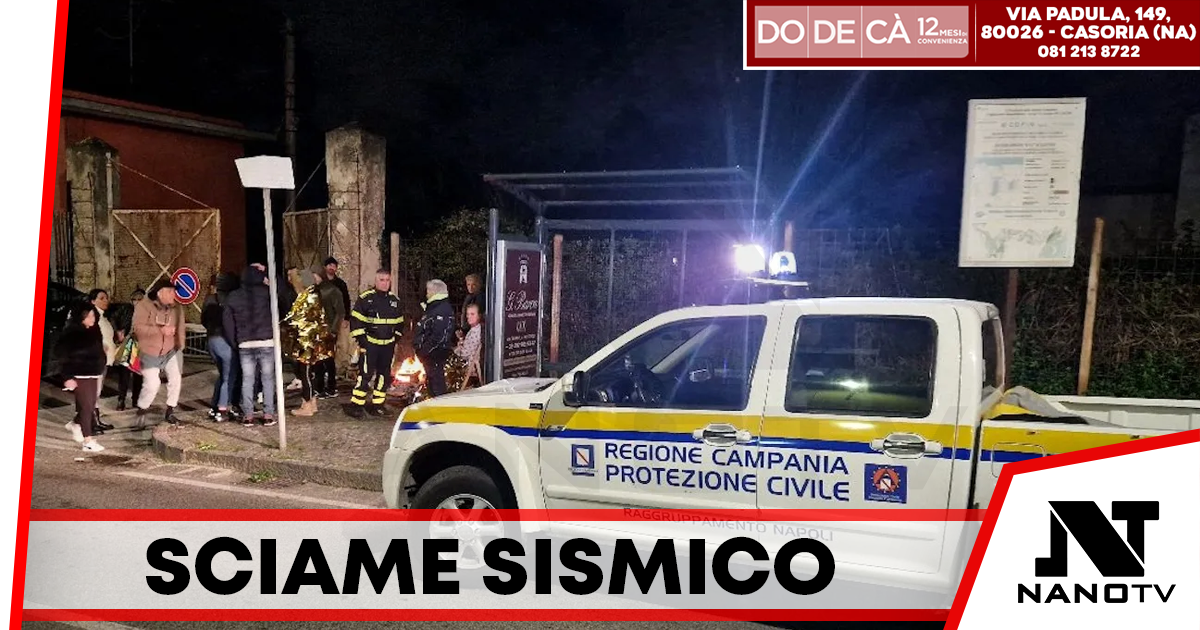 Notte di paura ai Campi Flegrei: oltre 20 scosse, cittadini in strada a Pozzuoli e Napoli