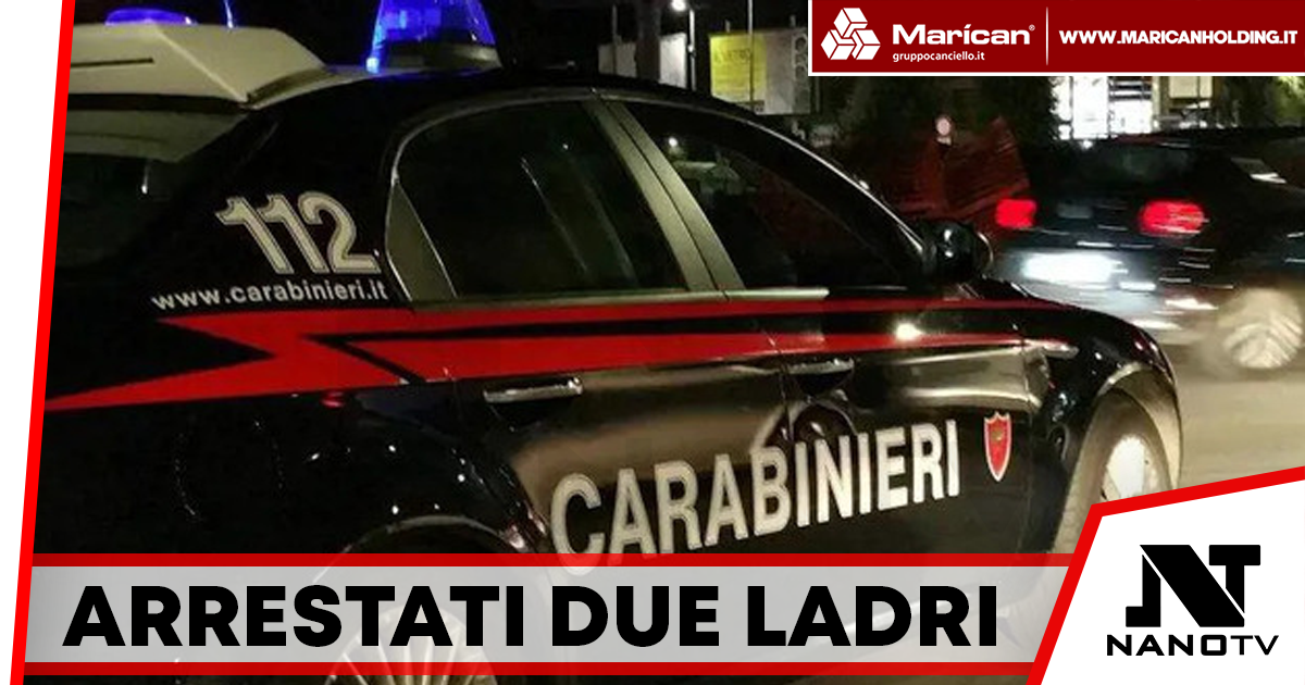 Arrestati due ladri a Pozzuoli grazie a un carabiniere fuori servizio