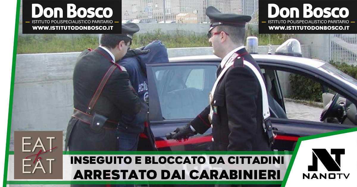 Rapinatore inseguito da cittadini, arrestato dai carabinieri. Aveva depredato una tabaccheria nell’Avellinese