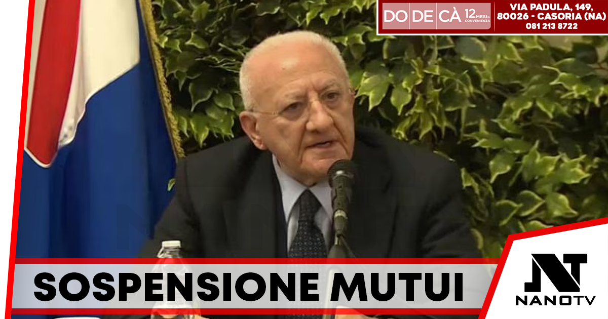 Bradisismo nei Campi Flegrei, De Luca: “Chiederemo al Governo la sospensione di mutui e contributi aziendali”