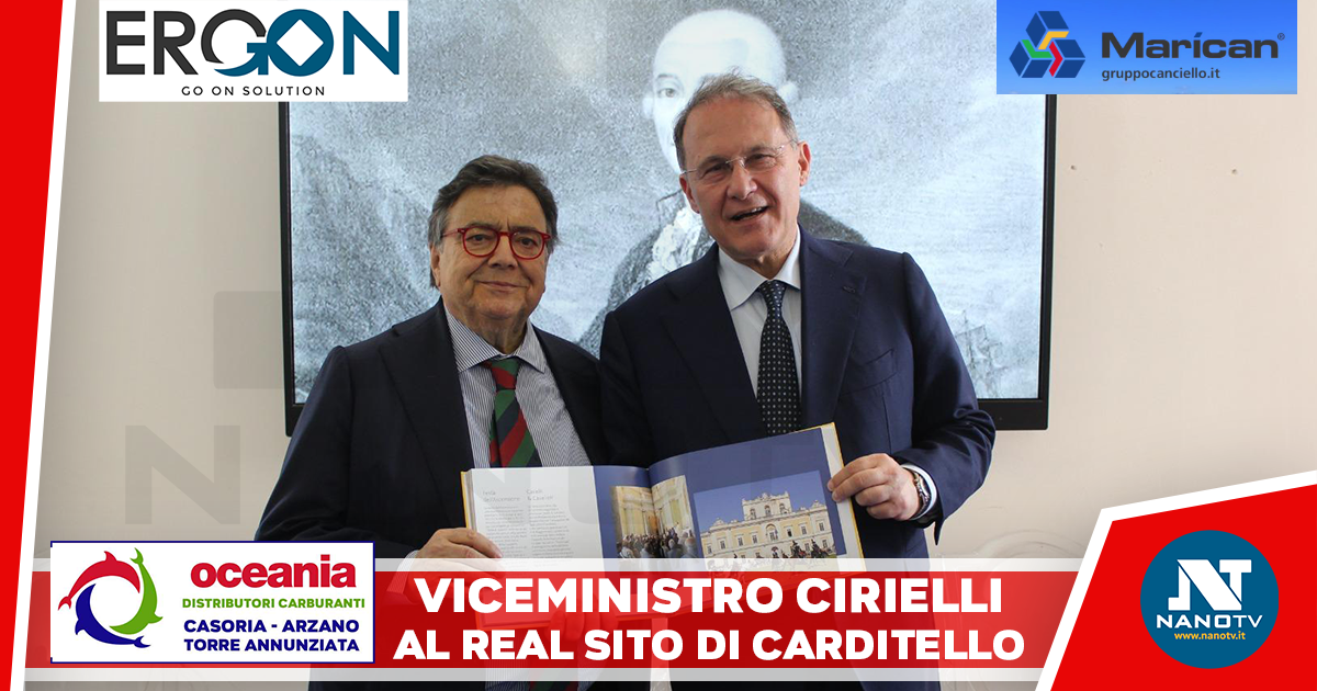 REAL SITO DI CARDITELLO, VICEMINISTRO CIRIELLI: “FOCUS SU QUESTO IMPORTANTE BENE CULTURALE ITALIANO”