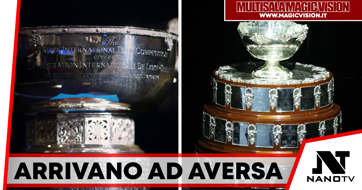 I Trofei della Coppa Davis e della Billie Jean King Cup arrivano ad Aversa