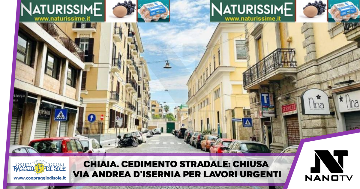Chiaia. Cedimento stradale: chiusa via Andrea D’Isernia per lavori urgenti