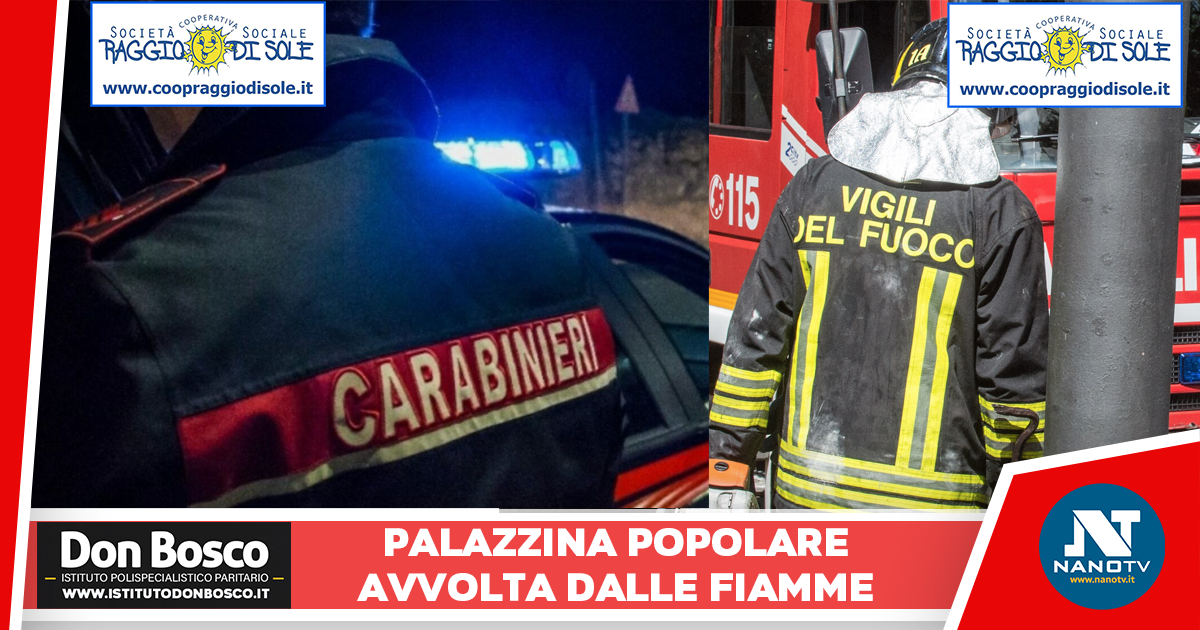 Pomigliano. 16 appartamenti evacuati per un incendio. Soccorsi dal 118 almeno 10 persone