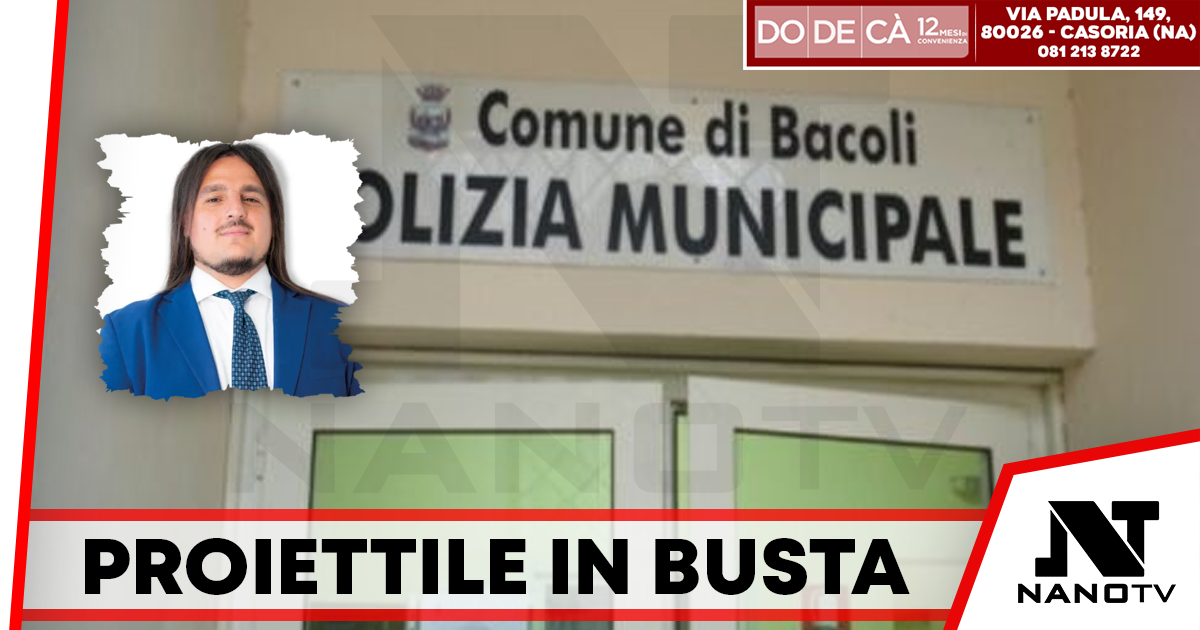 Bacoli, proiettile in una busta anonima recapitata alla Municipale: “Non ci fermeranno”