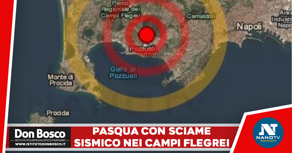 Pasqua con la terra che trema: nuovo sciame sismico nei Campi Flegrei. Almeno 10 scosse registrate nel giro di un’ora
