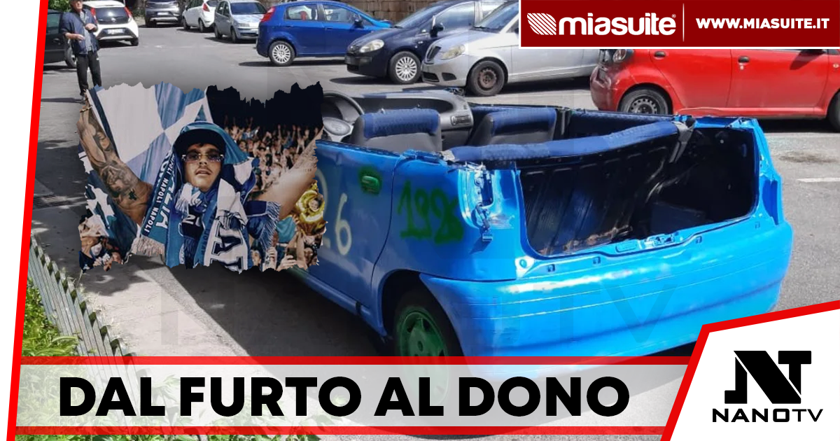 Le rubano l’auto per festeggiare lo scudetto: Geolier interviene e la aiuta a ricomprarla