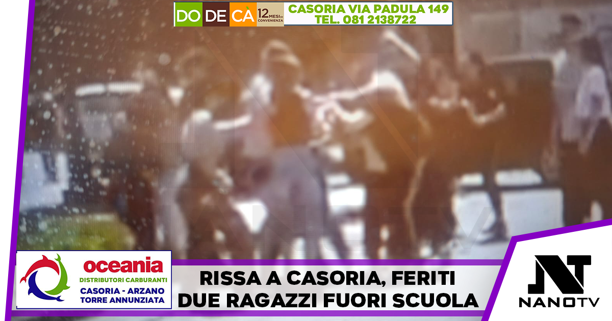 Casoria. Rissa tra due famiglie vicino scuola ,feriti due minori