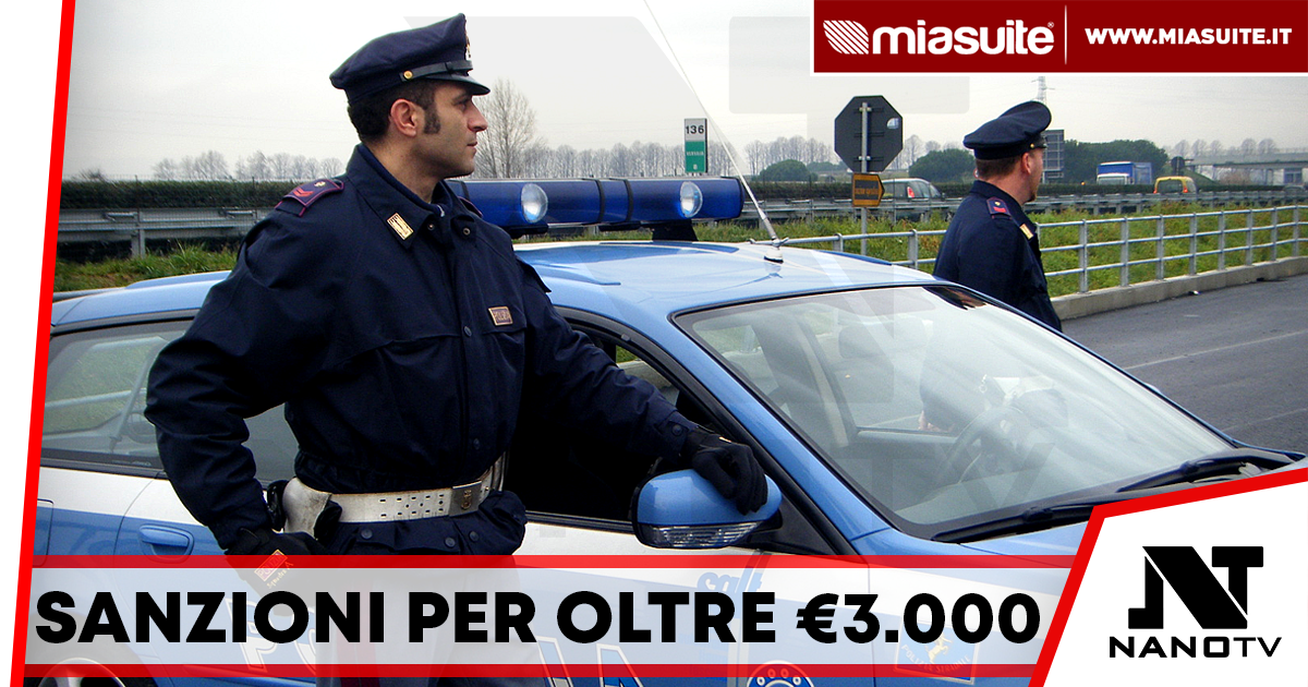 Frattamaggiore, controlli intensificati della Polizia: sequestri e multe per oltre 3.000 euro