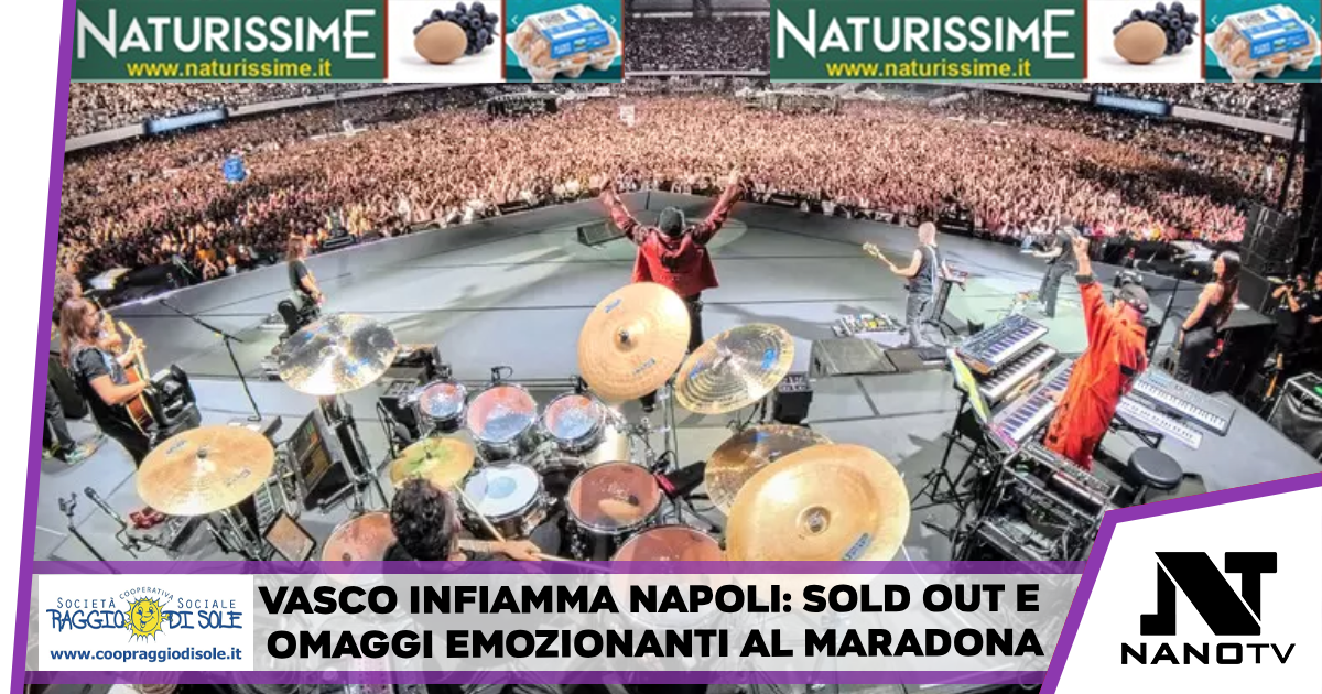 Vasco Rossi infiamma lo Stadio Maradona: emozioni e rock per una notte da ricordare