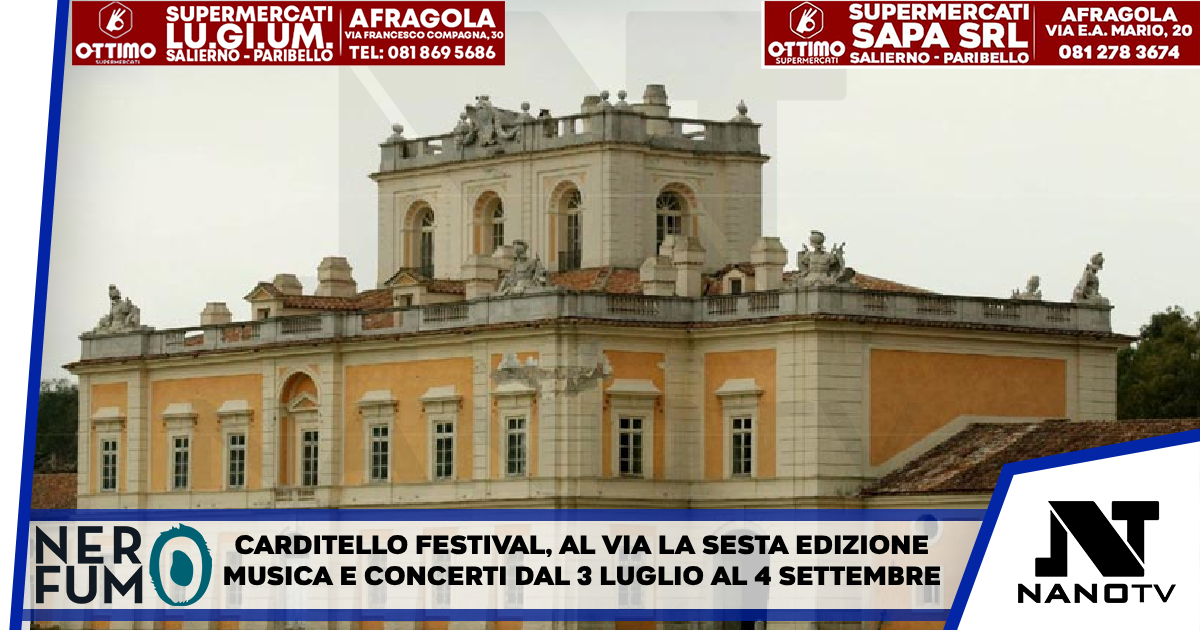 Carditello Festival, al via la sesta edizione Musica e concerti dal 3 luglio al 4 settembre