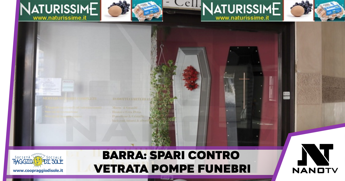 Spari in strada a Napoli, danneggiata vetrina onoranze funebri Non ci sono feriti, indagini in corso dei Carabinieri