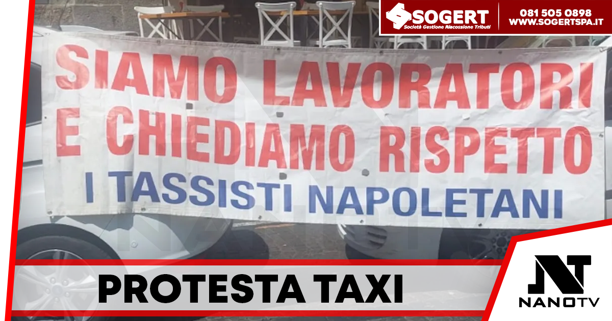 Napoli, rimossi i taxi da piazza del Gesù: esplode la protesta degli autisti