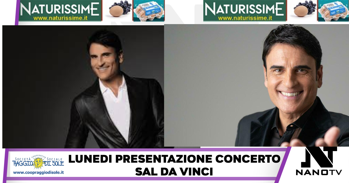 Napoli:Lunedì in Sala Giunta presentazione del concerto di Sal Da Vinci