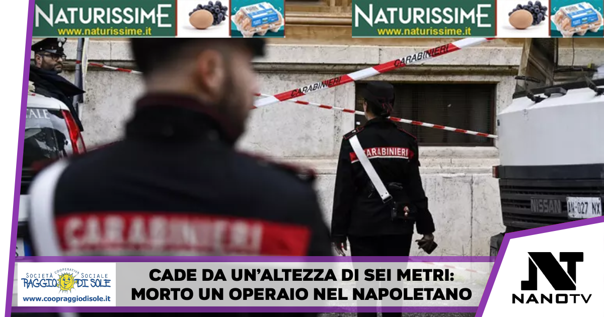 Cade da un’altezza di sei metri: morto un operaio nel Napoletano