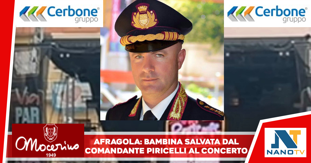 Afragola, bambina si sente male durante il concerto di Andrea Sannino: provvidenziale intervento del Comandante Piricelli