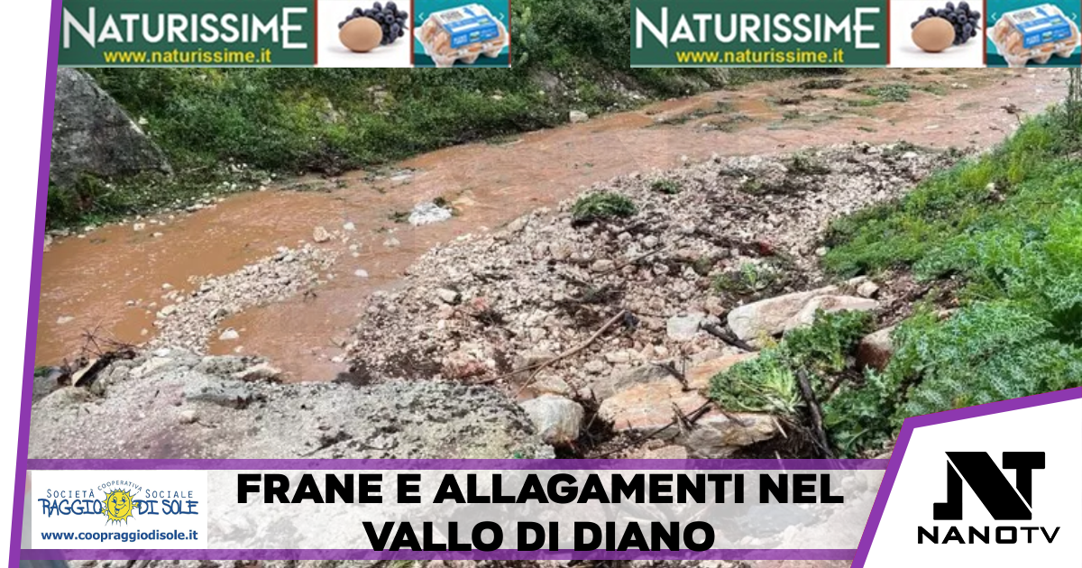 Frane e allagamenti nel Vallo di Diano