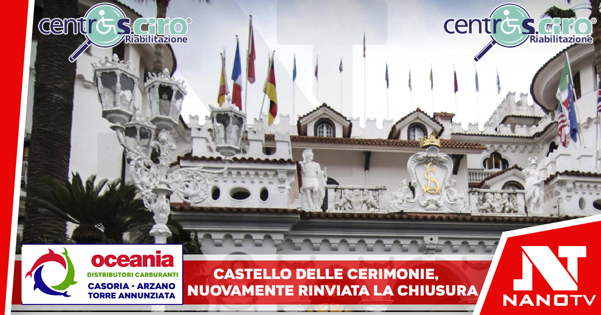 Castello delle Cerimonie, nuovamente rinviata la chiusura Tar fissa al 29 gennaio decisione su opposizione dei Polese