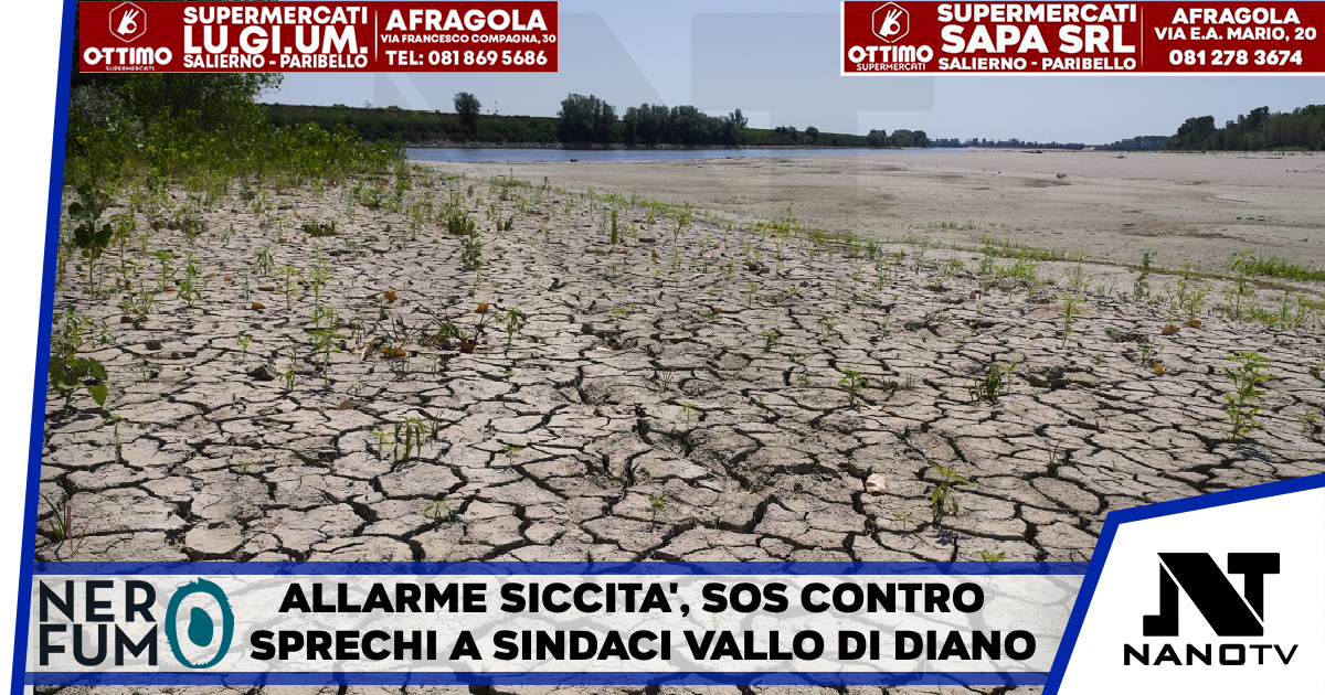 Allarme siccità, sos contro sprechi a sindaci Vallo di Diano Sollecitati a ordinanze per evitare usi impropri di acqua