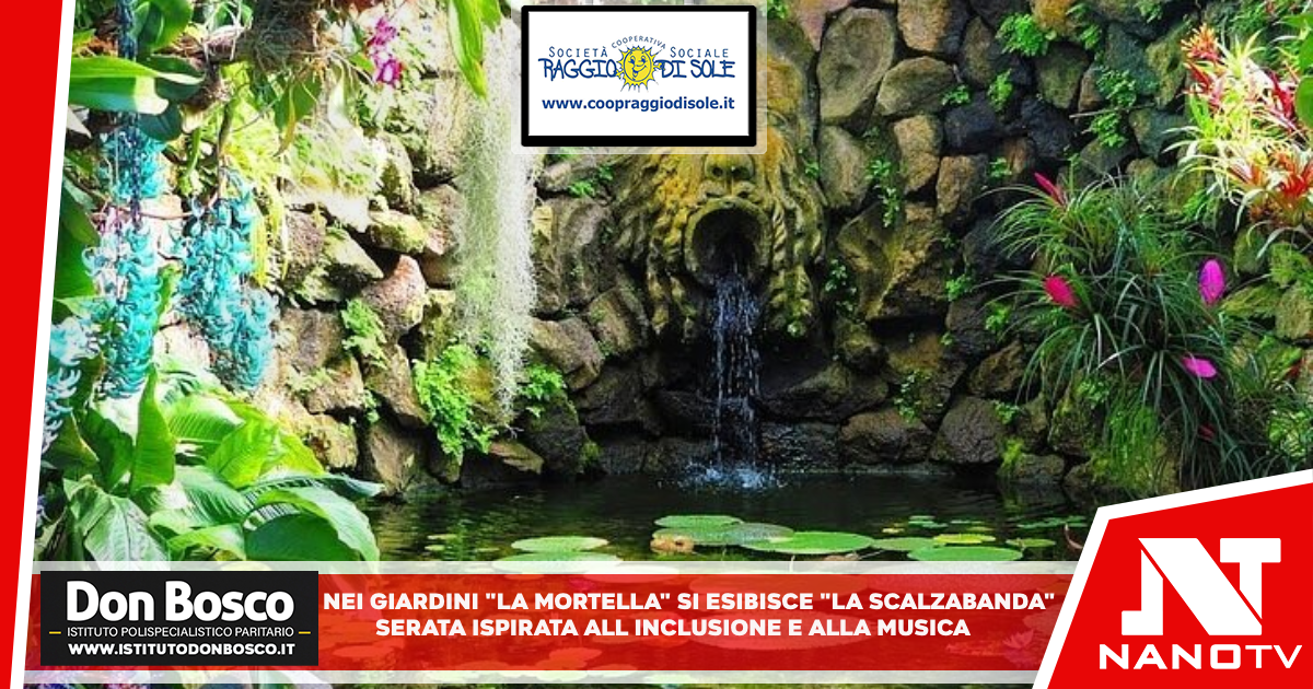 Nei giardini ‘La Mortella’ si esibisce la ‘Scalzabanda’ Serata ispirata all’inclusione e alla musica contemporanea