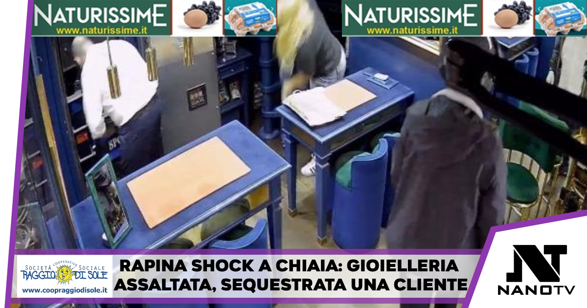 Chiaia sotto shock: rapina a mano armata con sequestro nella storica gioielleria Gentile