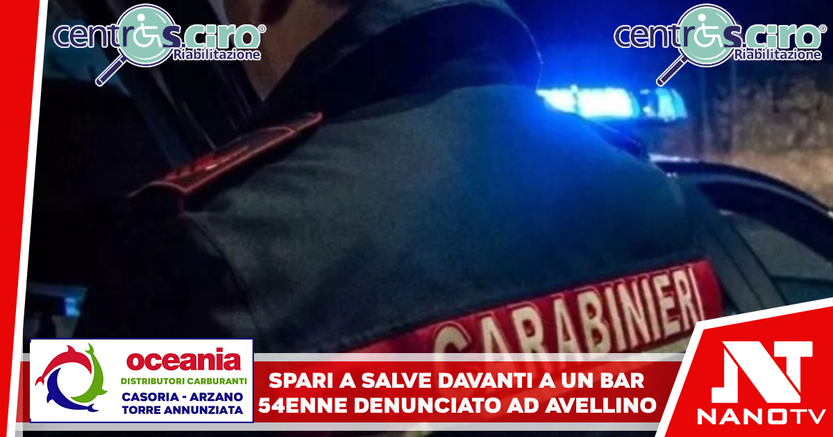 Spari a salve davanti a bar, 54enne denunciato ad Avellino In casa aveva pistola scacciacani senza tappo rosso
