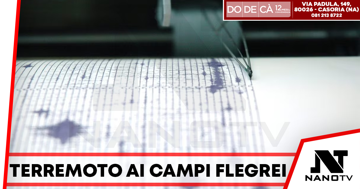 Scossa di terremoto ai Campi Flegrei: magnitudo 2.1 avvertita alle 15.12