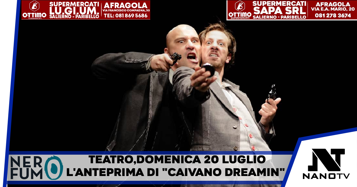 Teatro, domenica 20 luglio l’anteprima di “Caivano Dreamin'” Lo spettacolo di Fulvio Sacco porta in scena il sogno americano