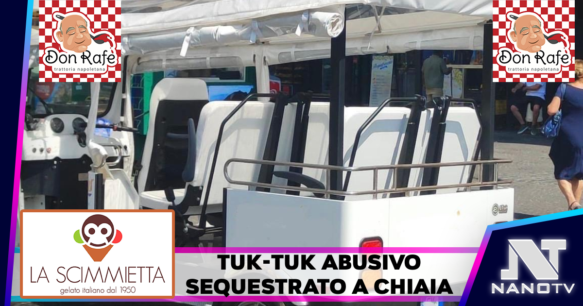 Chiaia, sequestrato Tuk-tuk abusivo: trasportava turisti senza autorizzazione