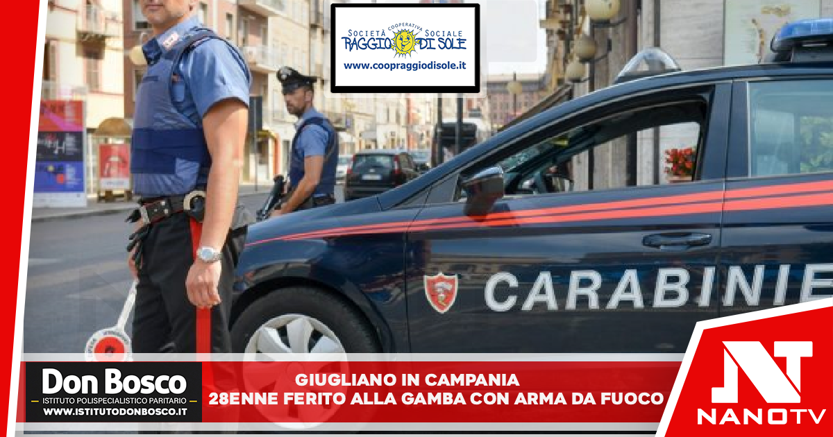 Giugliano n Campania, 28enne ferito alla gamba con arma da fuoco