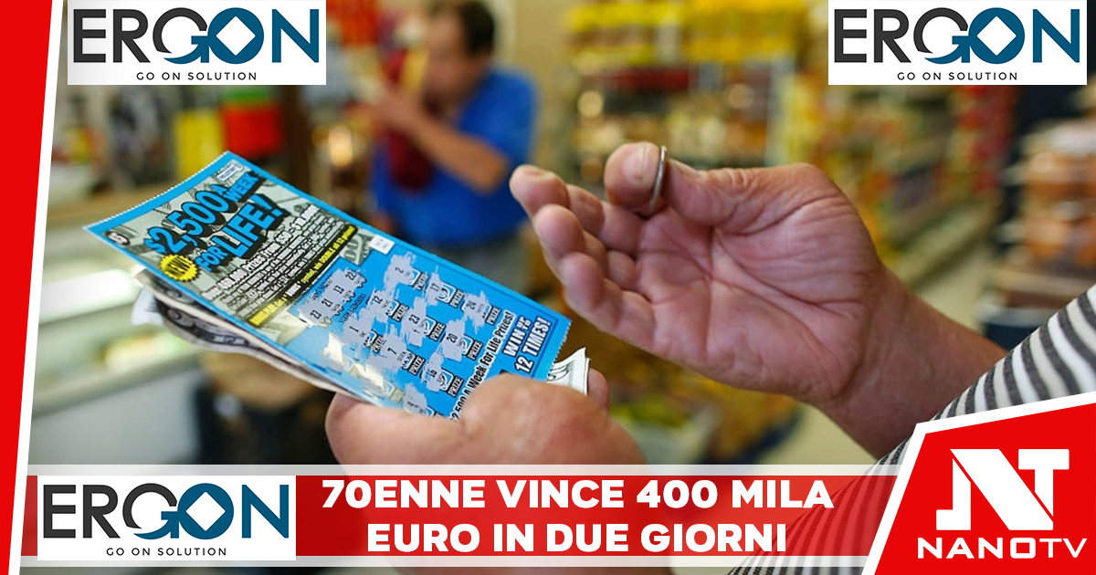 La fortuna bacia due volte una 70enne: vince 400 mila euro in due giorni
