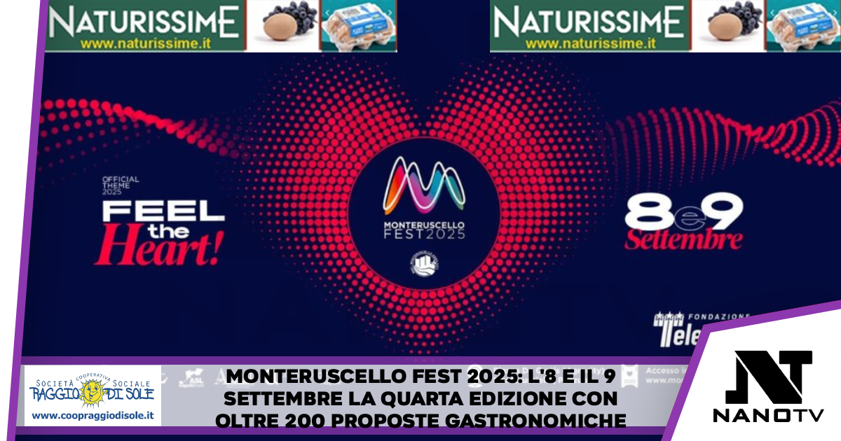Monteruscello Fest 2025: l’8 e il 9 settembre la quarta edizione con oltre 200 proposte gastronomiche