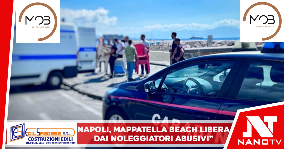 Napoli, blitz a Mappatella Beach: denunciati tre per noleggio abusivo di attrezzature balneari