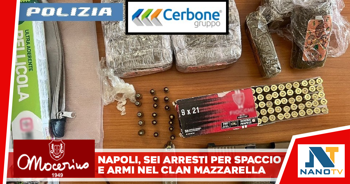 Napoli: sei arresti per spaccio e ricettazione legati al clan Mazzarella