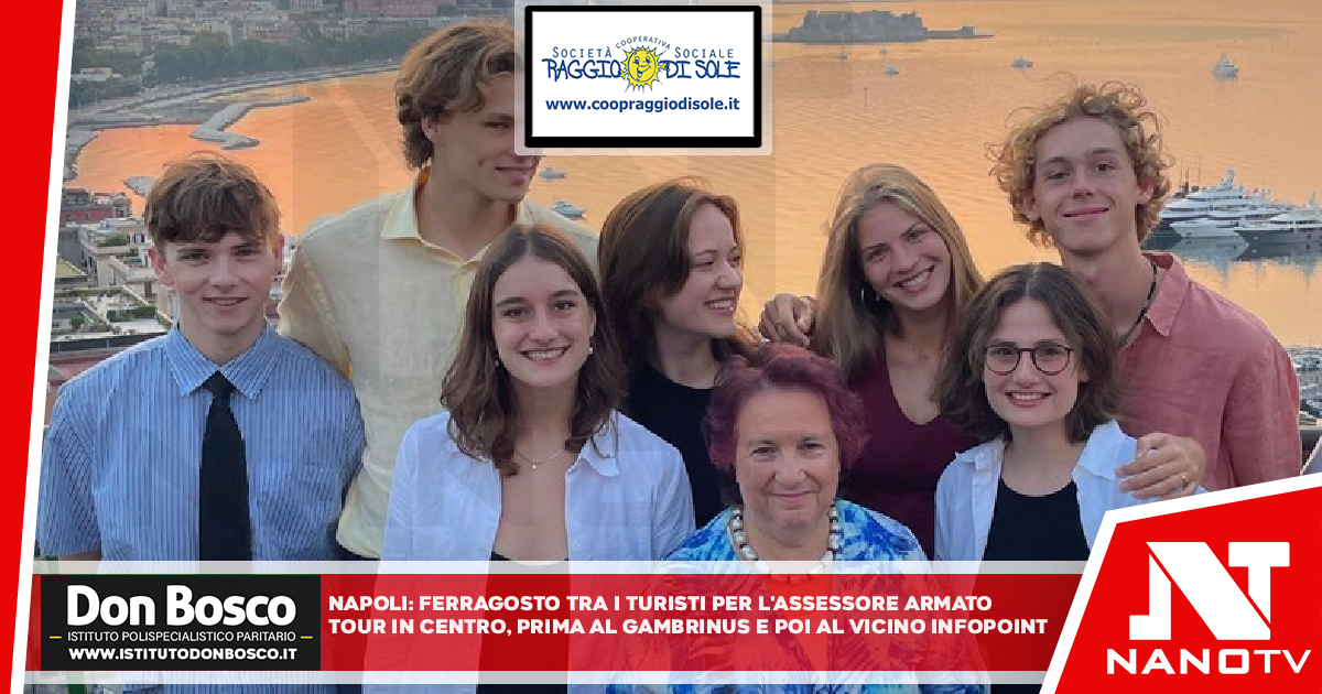 Napoli: Ferragosto tra i turisti per l’assessore Armato Tour in centro, prima al Gambrinus e poi al vicino infopoint