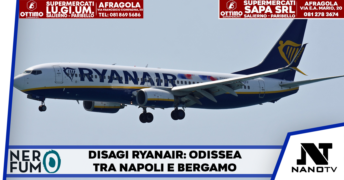 Ritardi Ryanair su Napoli e Bergamo: ore di attesa e possibile risarcimento da 250 euro