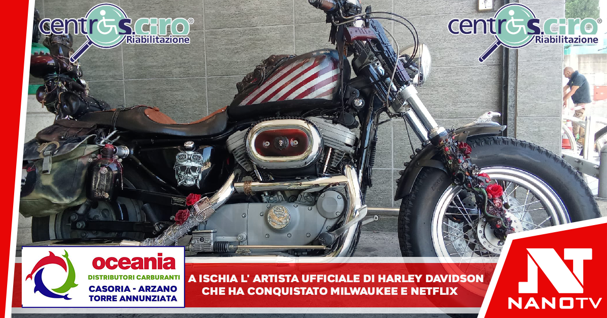 A ISCHIA L’ARTISTA UFFICIALE DI HARLEY DAVIDSON CHE HA CONQUISTATO MILWAUKEE E NETFLIX