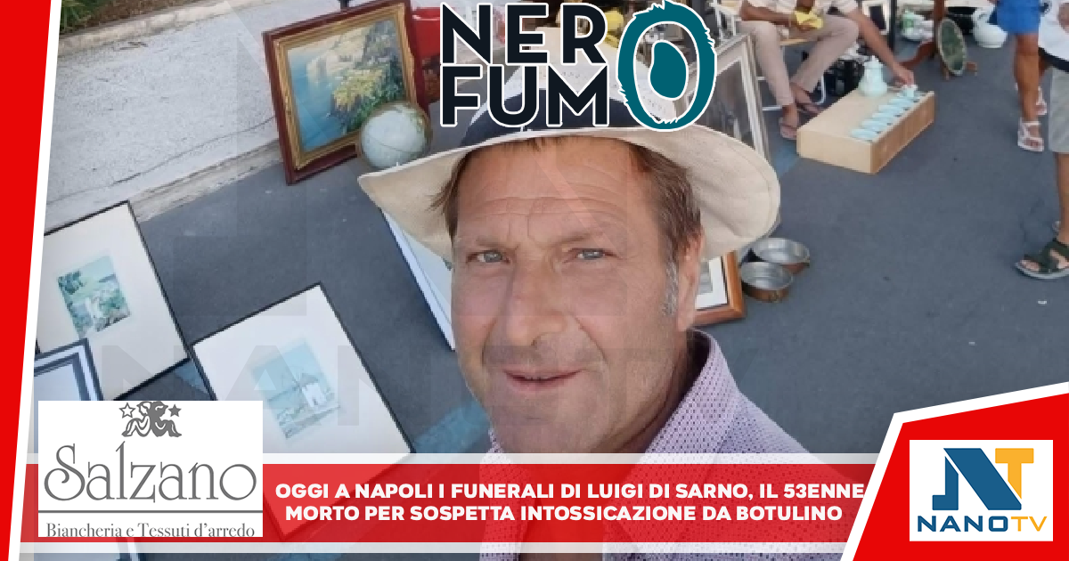Oggi a Napoli i funerali di Luigi Di Sarno, il 53enne morto per sospetta intossicazione da botulino  continua su: https://www.fanpage.it/napoli/oggi-a-napoli-i-funerali-di-luigi-di-sarno-il-53enne-morto-per-sospetta-intossicazione-da-botulino/ https://www.fanpage.it/