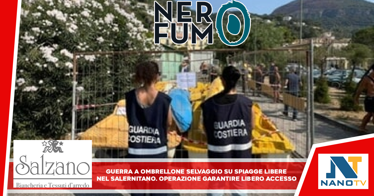 Guerra a ombrellone selvaggio su spiagge libere nel Salernitano Operazione per garantire libero accesso a residenti e turisti