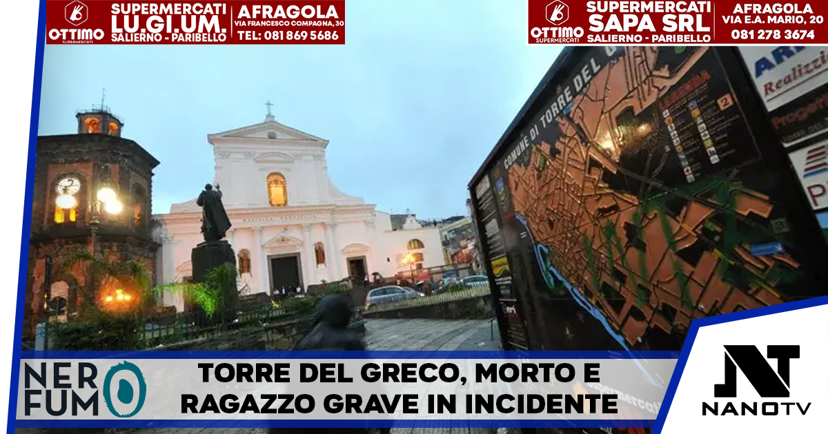 Tragico scontro tra scooter a Torre del Greco: un uomo muore, un ragazzo in gravi condizioni