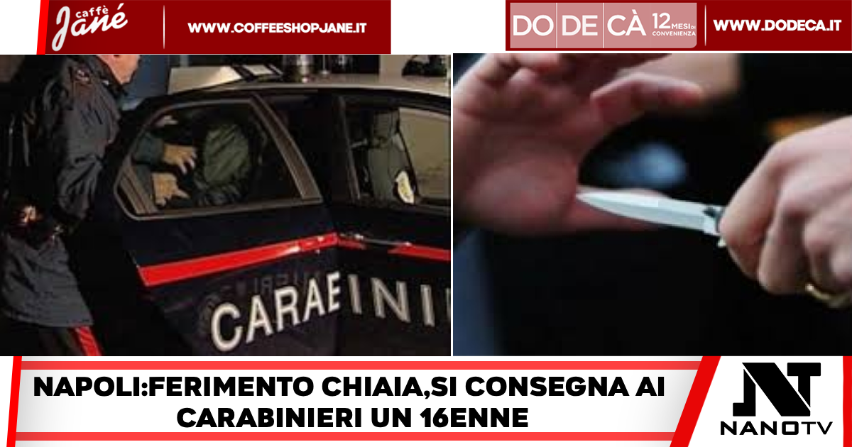 Napoli-Coltellate a un coetaneo a Chiaia: in manette un 16enne