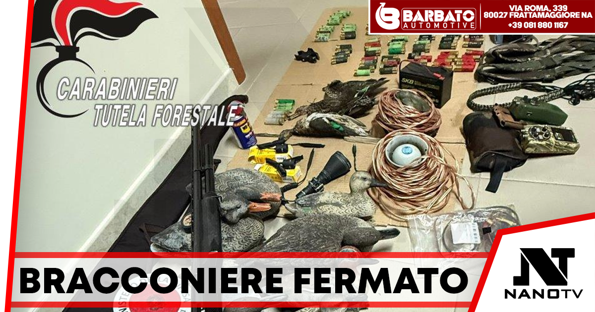 Casertano, sorpreso a caccia di frodo nell’Oasi delle Soglitelle: denunciato