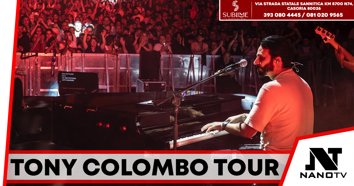 Tony Colombo, “Il viaggio continua”: annunciato il tour 2025-2026 dopo un’estate da 100mila spettatori