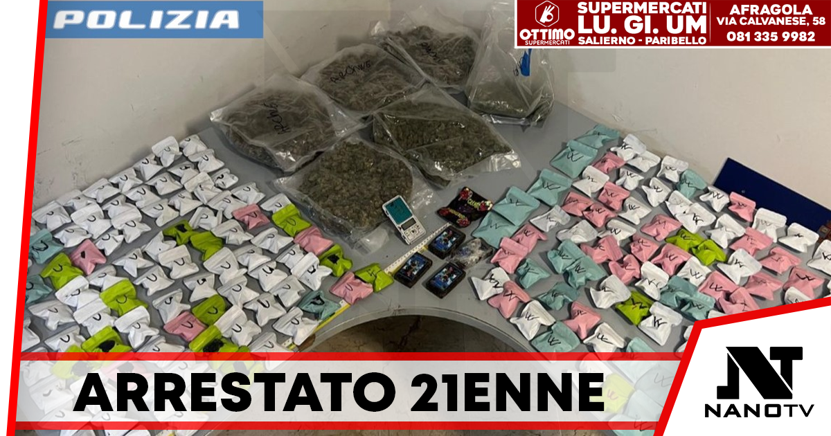 Via Sant’Antonio Abate: arrestato 21enne con 4 chili di droga