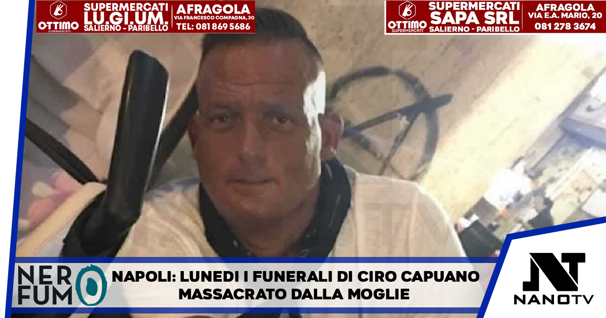 Napoli, lunedì i funerali di Ciro Rapuano massacrato dalla moglie