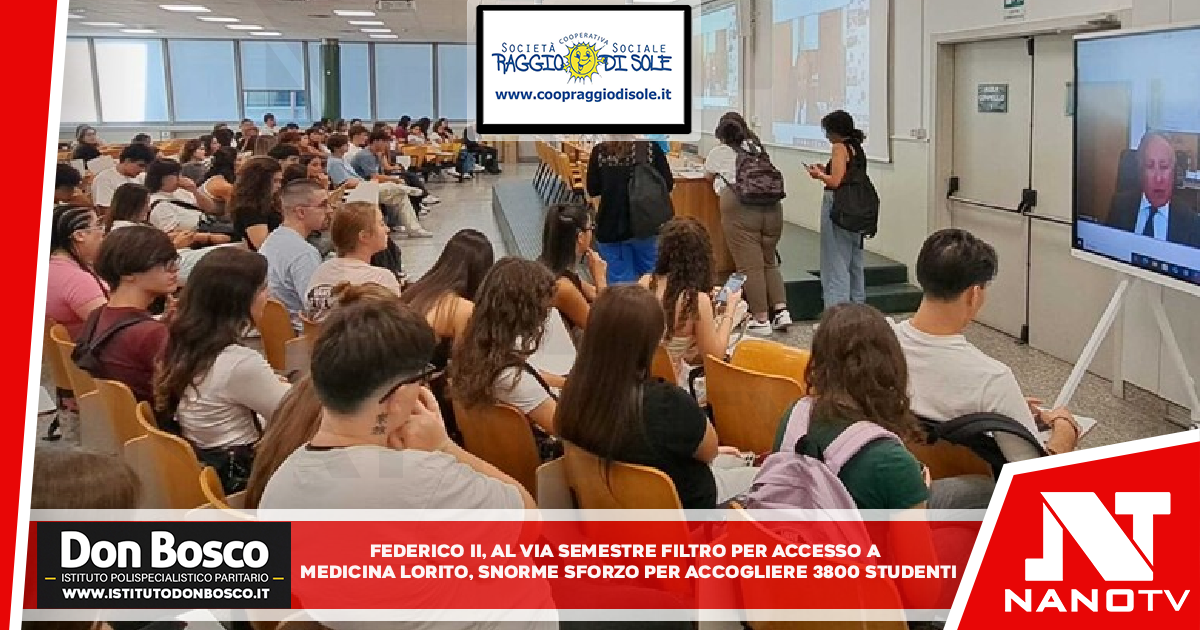 Federico II, al via semestre filtro per accesso a Medicina Lorito, enorme sforzo per accogliere 3800 studenti