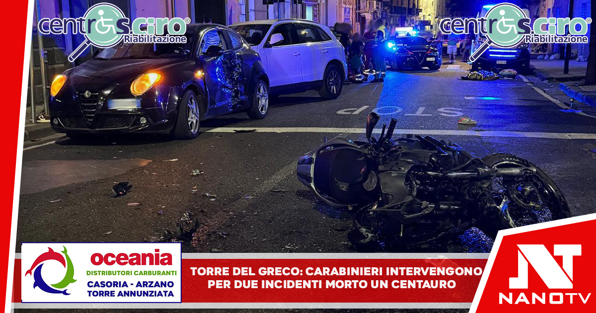 Torre del Greco: carabinieri intervengono per due incidenti